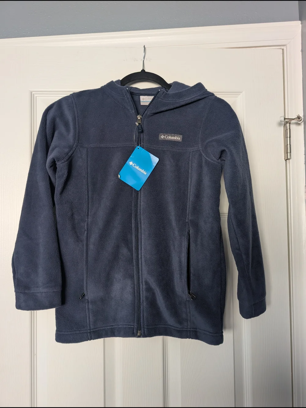 Columbia Kids Navy Hooded Full-Zip Fleece
